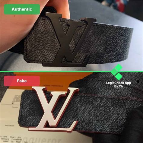 louis vuitton monogram belt real vs fake